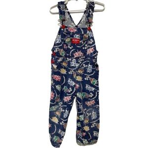 Vintage Oshkosh B’gosh Rare Nautical Print Overall One Piece Size 4T